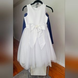 Isobella & Chloe communion/flower girl dress. White, size 7.